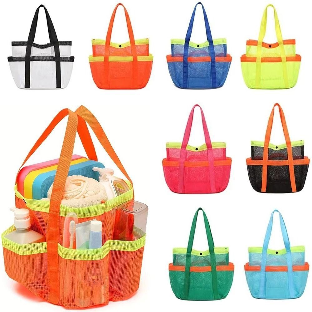 Túi đựng đồ đi biển bằng lưới JKDESIGN, Túi Tote đi biển di động có thể gập lại, Túi xách bơi thoáng khí dung tích lớn khô nhanh đa năng dành cho đồ bơi du lịch