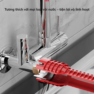 Dụng Cụ 8 Trong 1 Bunnies House Tháo Lắp Vòi Nước Bồn Rửa Nhà Tắm Toilet Dễ Dùng