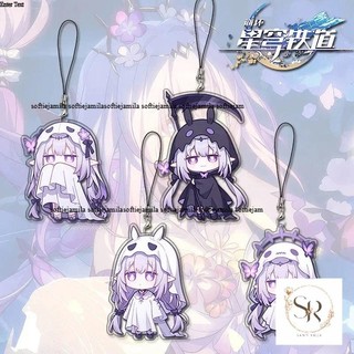 Honkai Sao đường sắt trò chơi vai trò mới castoryice ngoại vi Keychain dễ thương điện