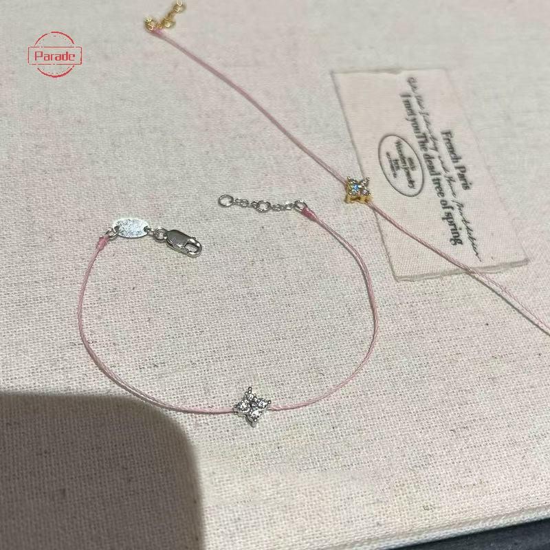 Cuộc diễu hành Đơn giản Hợp thời trang Tính khí Vòng tay chéo dành cho nữ Cô gái Thời trang Đa năng Mỏng Vòng tay có thể điều chỉnh Phụ kiện trang sức Quà tặng VN