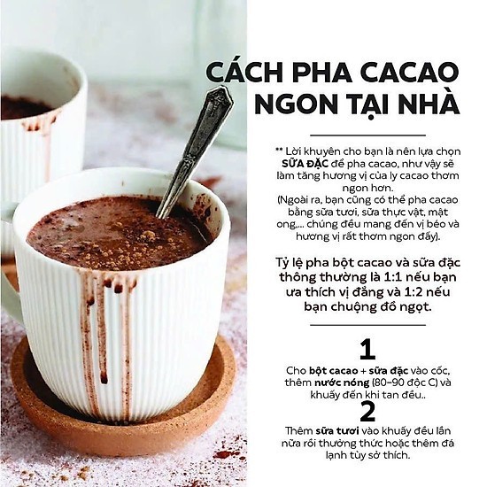 Bột Cacao Nguyên Chất Master Thơm Ngon Đậm Đà Gói 500g, Nguyên Liệu Pha Chế Cao Cấp, Bổ Dưỡng