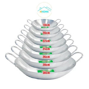 Chảo nhôm dày có quai sâu lòng 16 tới 32cm