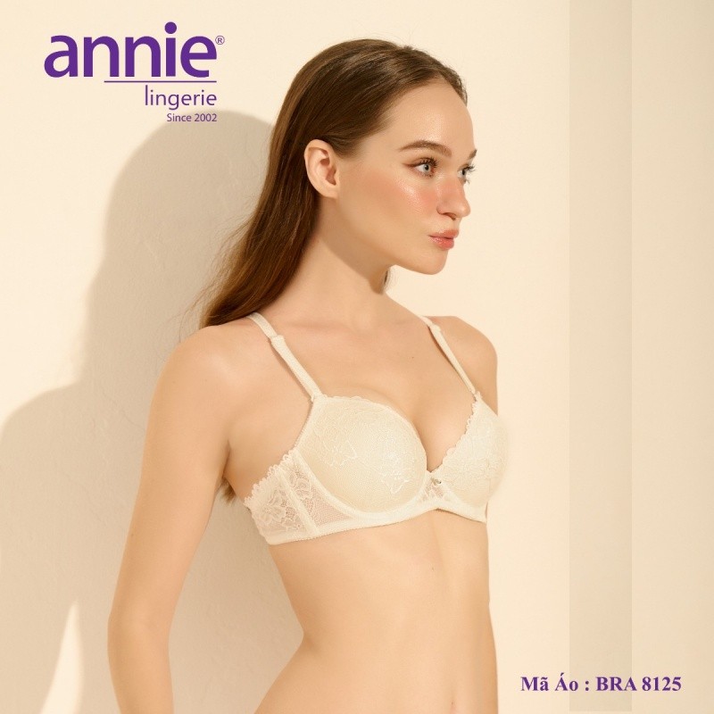 Áo Ngực Phối Ren Mút Dày Siêu Push-Up annie bra 8125 Chất Liệu Cao Cấp Thoáng Khí Mềm Mại