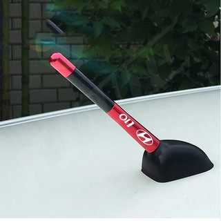 Đa Năng 12cm Hyundai I10 Ăng Ten Ô Tô Sợi Carbon Radio FM Antena Đen Bộ Cho I10 PA IA BA AC3 AI3 2019-UP