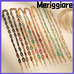 MERIGGIARE Kính Mắt Dây Đa Năng Nhựa Acrylic Đeo Mắt Phụ Kiện Chống Trơn Trượt Dây Đeo Cổ Đeo Cổ
