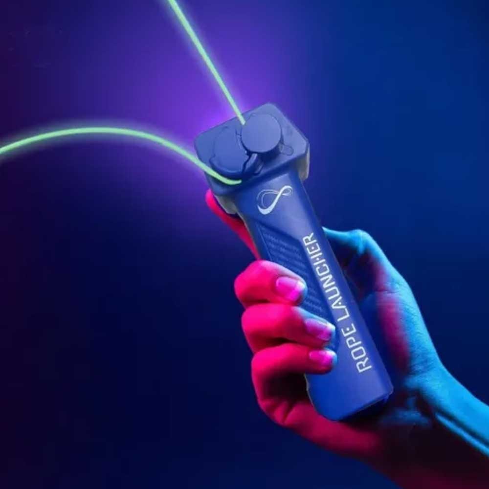Launcher Loop Fidget Toy,Rope Lasso Launcher,Zip String Rope with Built-in UV Blacklight String Shooter Toy