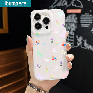 ibumpers Ốp Lưng IPhone Dễ Thương Họa Tiết Dòng Bướm Ốp Điện Thoại Trong Suốt Nhám Mờ TPU Mỏng Chống Sốc Chống Bẩn Cho IPhone 16 15 14 12 13 11 Pro Max IP 7 8 Plus X XS XR