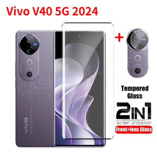 Bảo Vệ Màn Hình Cho Vivo V40 Pro V60 V30 V30E V29 V29E V29 Pro 5G 2025 Full Cover Mặt Trước Mặt Sau Bảo Vệ Ống Kính Cường Lực Phim