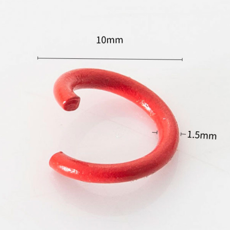 [10 cái] Khoen tròn 10mm vòng khuyên nối nhiều màu