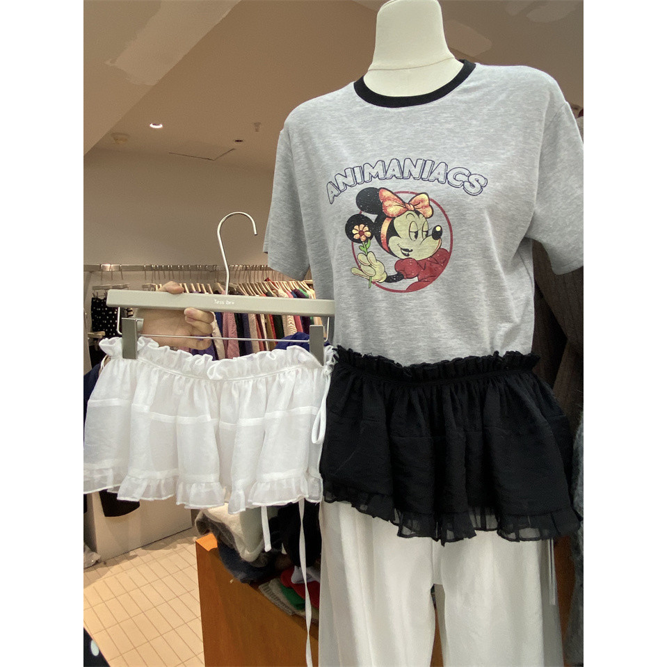 Milyfashion Phong Cách Mới Rened-Up Thời Trang Xếp Ly Váy Fart Rèm Váy Ngắn Một Mảnh Dây Lưng