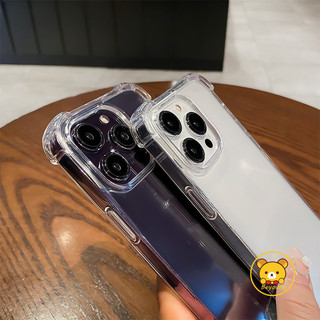 Ốp Lưng Trong Suốt Chống Sốc Cho iPhone 15 14 Plus 13 12 11 Pro Max Mini X XR XS 8 7 6 6S Plus SE 2020 2022 Vỏ Điện Thoại Đơn Giản Và Phong Cách Bảo Vệ Toàn Diện Vỏ Chống Rơi