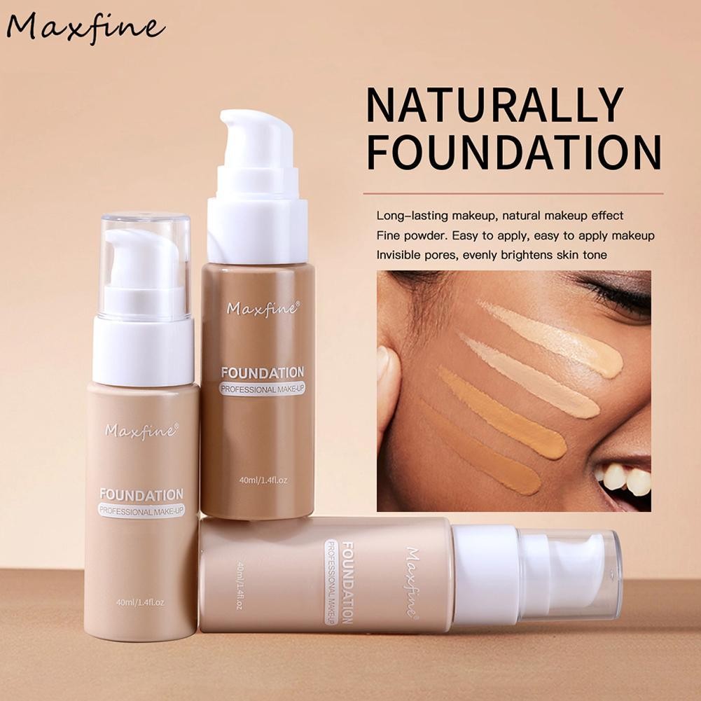 Đế nền tảng Maxfine 12 màu Trang điểm lâu trôi S0j2