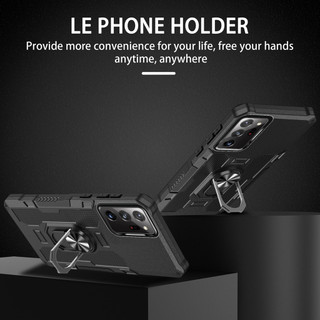Dành Cho Samsung Note 20 Ultra Ốp điện thoại PC Cứng Lưng Mềm TPU Edge Bảo Vệ Camera Nhẫn Giá Đỡ Chân Đế Chống Sốc Mỏng Bao Da