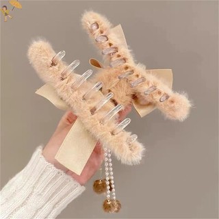 [Gou] Thời Trang Nữ Mềm Mại Sang Trọng Nơ Ngọc Trai sel Vuốt Tóc Kẹp Tóc Thanh Lịch Mũ Đội Đầu VN