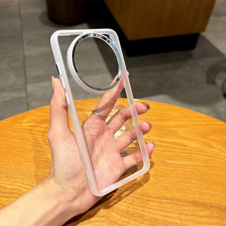 Ốp điện thoại di động dùng cho vivoX200Pro Ốp lưng trong suốt HD đơn giản không vàng mềm chống va đập khung kim loại Spot goods