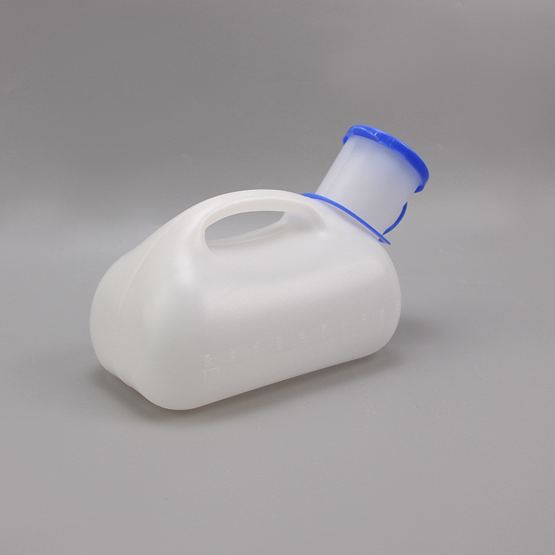 Bình Tiểu Nhựa 1000ML Cho Nam, Có Nắp, Bộ Tiếp Nhận Nước Tiểu, Bình Đái Có Đầu Nối Cho Nữ