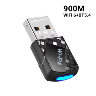 900mbps USB WiFi 6 Bluetooth 5.4 Adapter 2 trong 1 Dongle Dual Band 2.4G 5G Mạng Không Dây Wlan Thu
