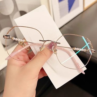 Kính đọc sách cắt cạnh kim cương không khung dành cho phụ nữ Trung niên và người cao tuổi Kính mắt siêu thị độ phân giải cao Kính đọc sách chống mệt mỏi chống ánh sáng xanh