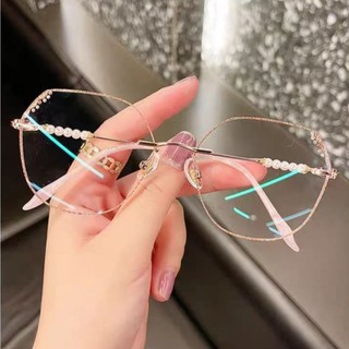 Kính đọc sách cắt cạnh kim cương không khung dành cho phụ nữ Trung niên và người cao tuổi Kính mắt siêu thị độ phân giải cao Kính đọc sách chống mệt mỏi chống ánh sáng xanh