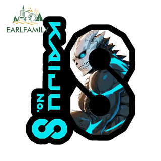EARLFAMILY 13cm Kaiju 8 Anime Xe Dán Chống Trầy Xước Vinyl Thời Trang Chống Thấm Nước Đề Can Thích Hợp Cho Xe Máy Đàn Guitar Hành Lý Windows