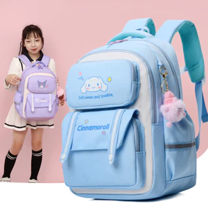 YT2 Sanrio Cinnamoroll Hoạt Hình Ba Lô Học Tiểu Học Nhẹ Dung Tích Lớn Trẻ Em Túi Đi Học Túi TY2