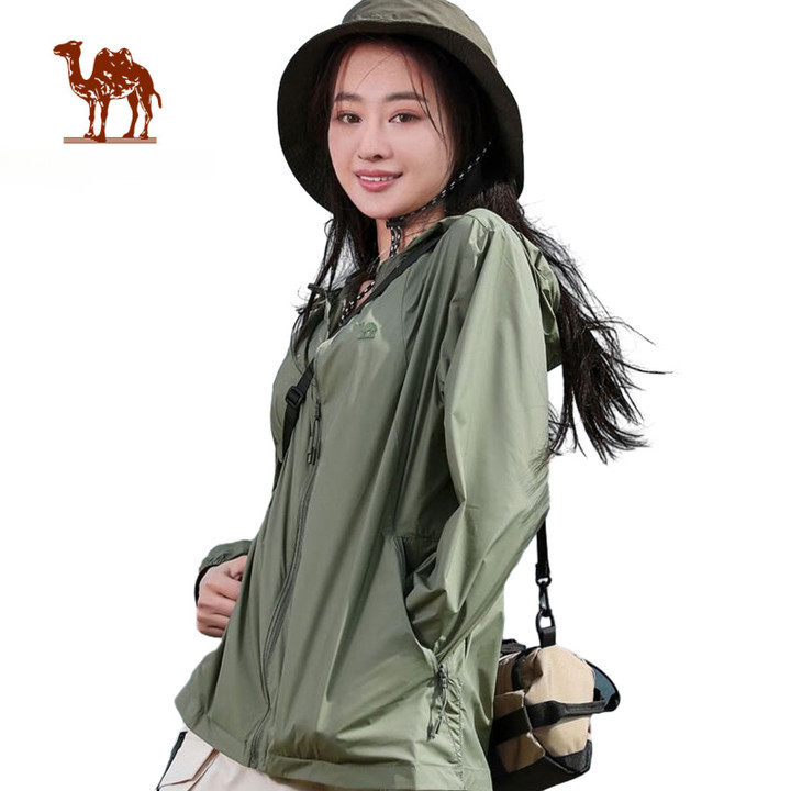 Ảnh Áo khoác CAMEL CROWN chống nắng chống tia cực tím vải lụa băng thoáng khí thời trang cho nam và nữ 1