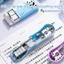 Bộ ghim GETVOW, Máy bấm kim Mini đa chức năng hình gấu trúc hoạt hình, di động với máy đóng ghim Quà tặng trở lại trường học
