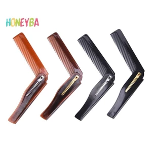 < Honeyba > 1 Lược Tóc Có Thể Gập Lại Bỏ Túi Kẹp Tóc ria mép Lược Dụng Cụ Tạo Kiểu Tóc