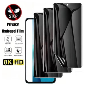 ItelS25 City100 900D Chống Gián Điệp Riêng Tư Phim Hydrogel Mềm Cho itel S25 Ultra City 100 Power 70 Zeno 10 A90 A80 P65 A50C A50 Chống Ánh Sáng Xanh Bảo Vệ Màn Hình Điện Thoại Mờ Mềm Phim