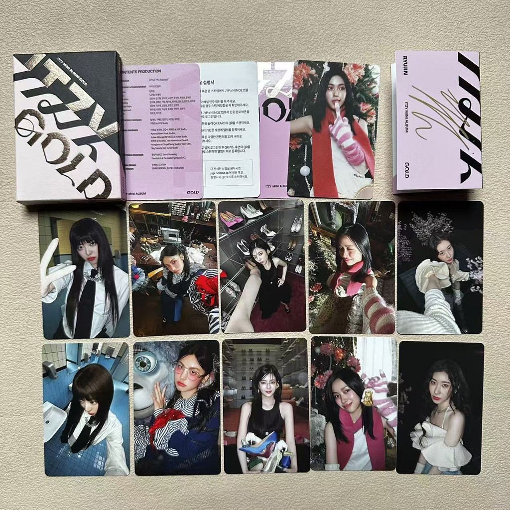 ITZY [GOLD] Album ĐẦY ĐỦ thứ 2 NEMO Ver / Thẻ QR + 11 Thẻ + Hướng dẫn sử dụng + Poster + QUÀ TẶNG