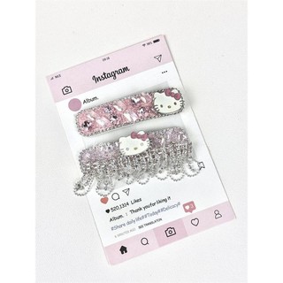 Phiên bản Hàn Quốc Kẹp tóc tua rua Nhấp Nháy kitty Nữ