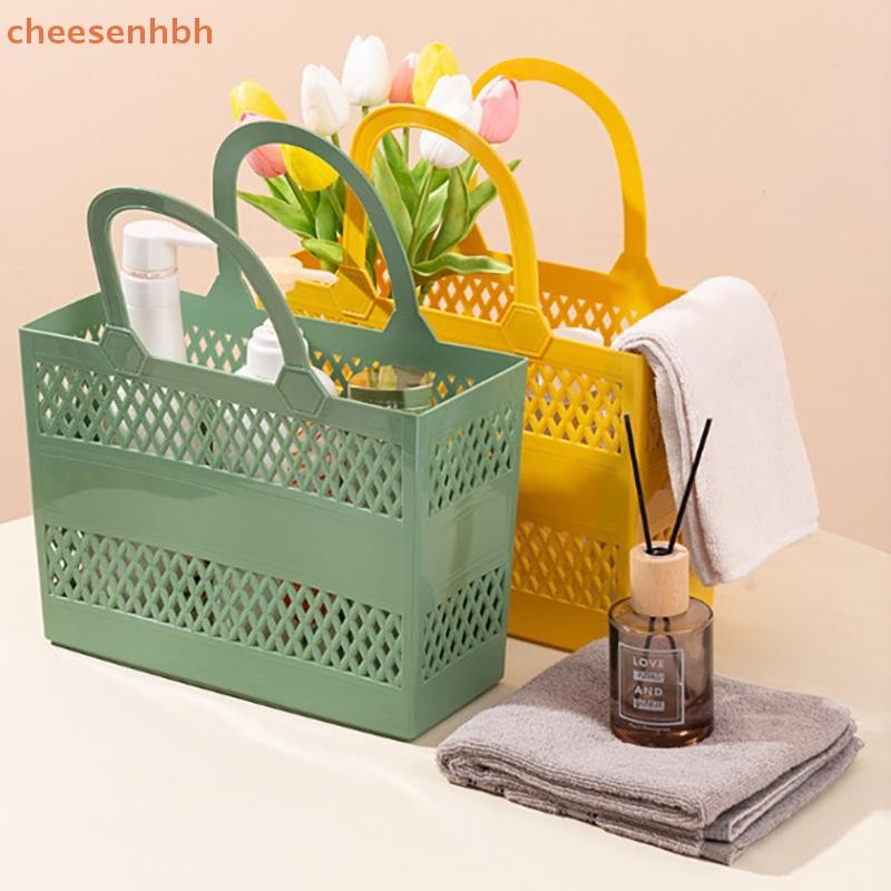 Giỏ Cheehbh Có Tay Cầm Di Động Dung Tích Lớn Hộp Thoát Nước Hộ Gia Đình Giỏ Chứa Đồ Cho Trại Phòng Tắm Bãi Biển Ký Túc Xá Phòng Tập Gym VN