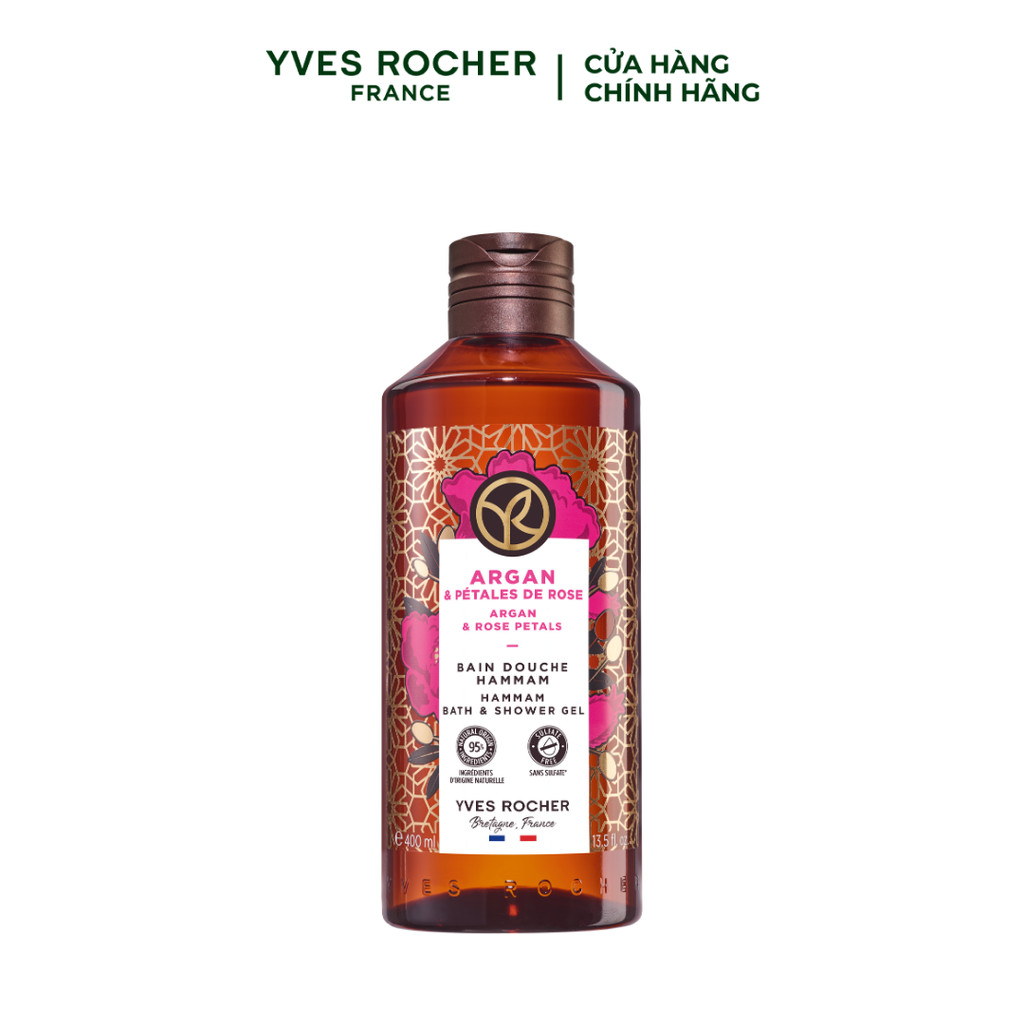 Ảnh Combo 3 sữa tắm thiên nhiên Yves Rocher hương hoa Tiaré - vani - hoa hồng 400mlx3 3