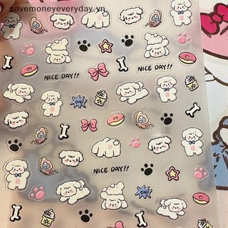 [savemoneyeveryday] 5D Nổi Hoạt Hình Dễ Thương Paw Fish Design Nail Art Sticker Đề Can Đồ Dùng Tự Dính Cho Nữ Và Bé Gái [vn]