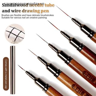 [savemoneyeveryday] Gỗ Đàn Hương Dây Thiết Kế Móng Tay Cực Mịn Bút Xây Dựng Móng Tay Bàn Chải Tranh Uv Gel Nối Dài Vẽ Khắc Bút Tự Làm [vn]