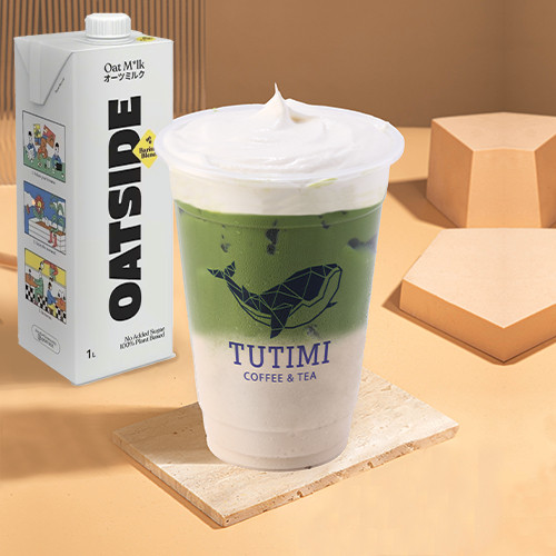 Combo 2 Hộp Oatside Barista Blend 1L + Bột Matcha Ami (Nhật) 100g