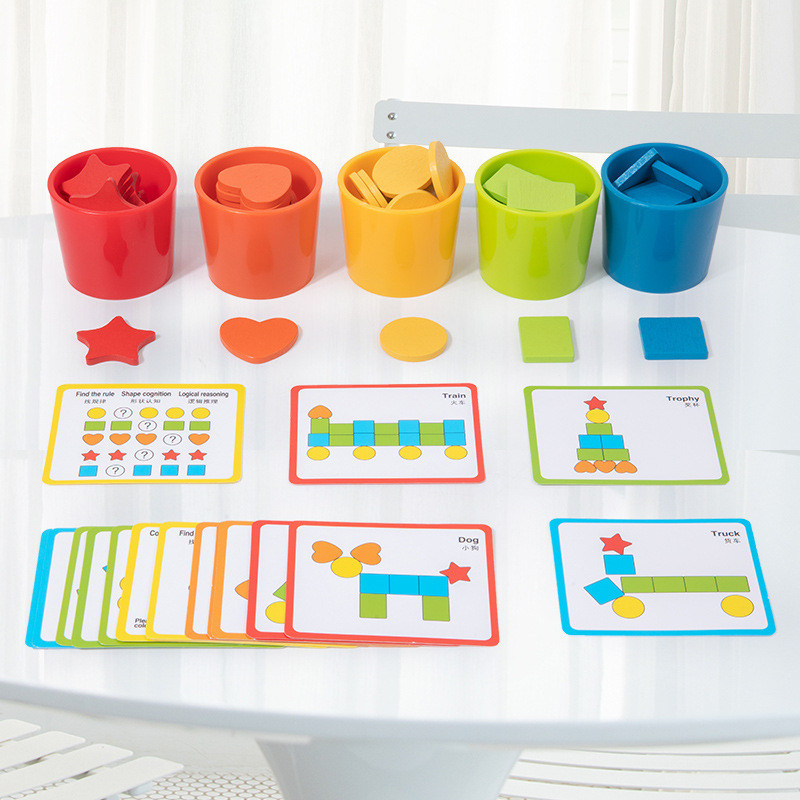 Giáo cụ Montessori 0-3- Cốc phân loại màu cho bé học về màu sắc,làm quen với toán học,Đồ chơi giáo dục,Phân biệt màu sắc