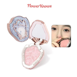 FLOWER BIẾT Bột má hồng kỳ lân Không khí cô gái ngọt ngào Tinh tế và bột Mờ Màu tự nhiên và dễ nhuộm Phấn má hồng
