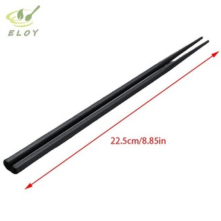 [ELOY] 1 Cặp Hợp Kim Trung Quốc Đũa Thực Phẩm Nhật Bản Que Sushi Nhật Bản Có Thể Tái Sử Dụng Máy Rửa Bát Chống Trượt Hình Tre An Toàn Chop Cấp Thực Phẩm VN