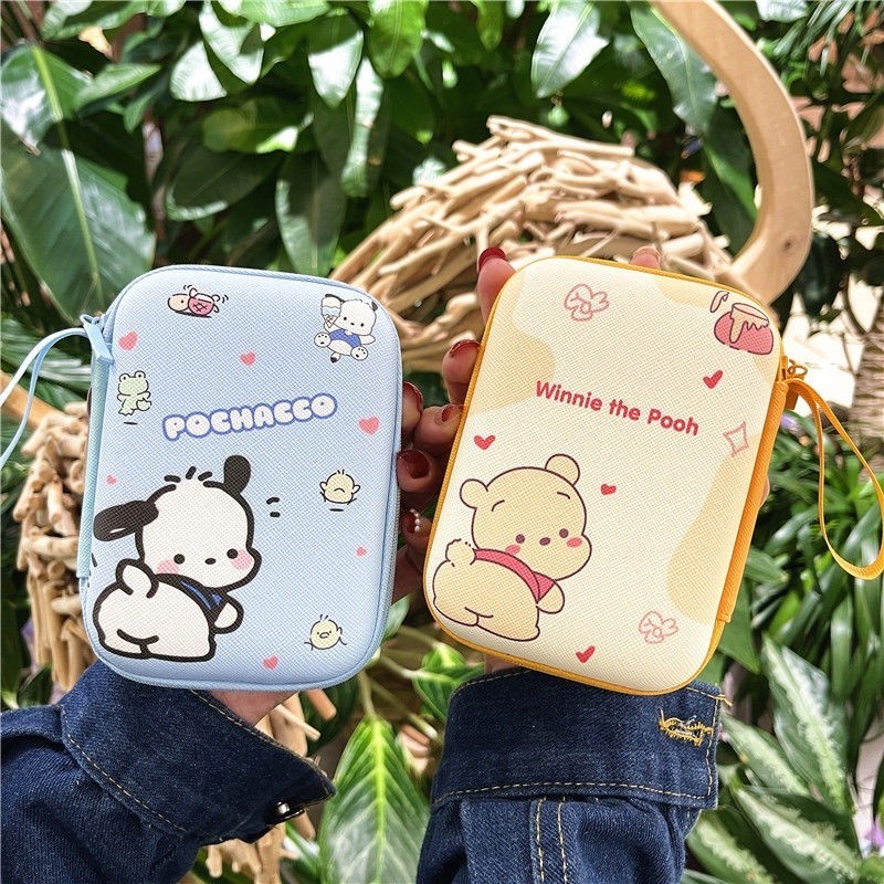 Dễ Thương Cinnamoroll 2.5 inch HDD Túi Đựng Đĩa Cứng 2.5 "Túi Đĩa Cứng Bên Ngoài Túi HDD Túi Ổ Cứng Di Động Túi
