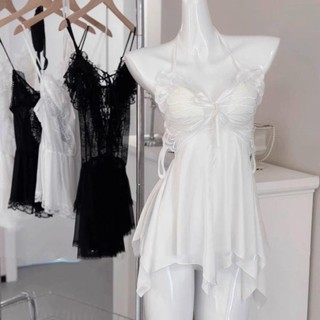 GUADALUPE1 Váy Ngủ Bướm, Ren Băng Satin Lụa Áo Ngủ, Bộ Đồ Ngủ Dây Ngọt Ngào Nữ Váy Ngủ Có Miếng Lót Cô Gái