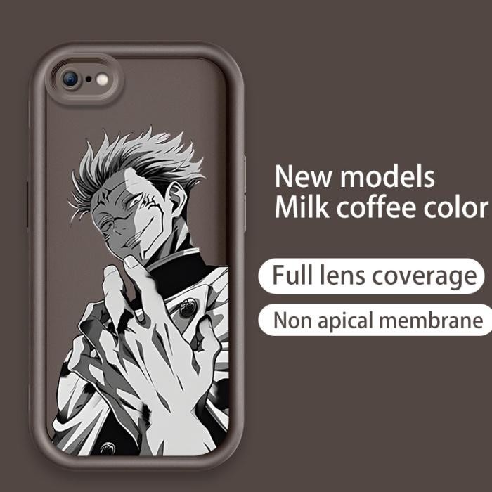 Ốp Cho iPhone 6 6s 7 8 Plus 11 12 Pro Max se 2020 Phim Hoạt Hình Silicon Thẩm Mỹ Mềm Vỏ Điện Thoại TPU Jujutsu Kaisen Satoru Gojo Anime Dễ Thương Mắt Thiên Thần Chống Sốc Ốp Lưng