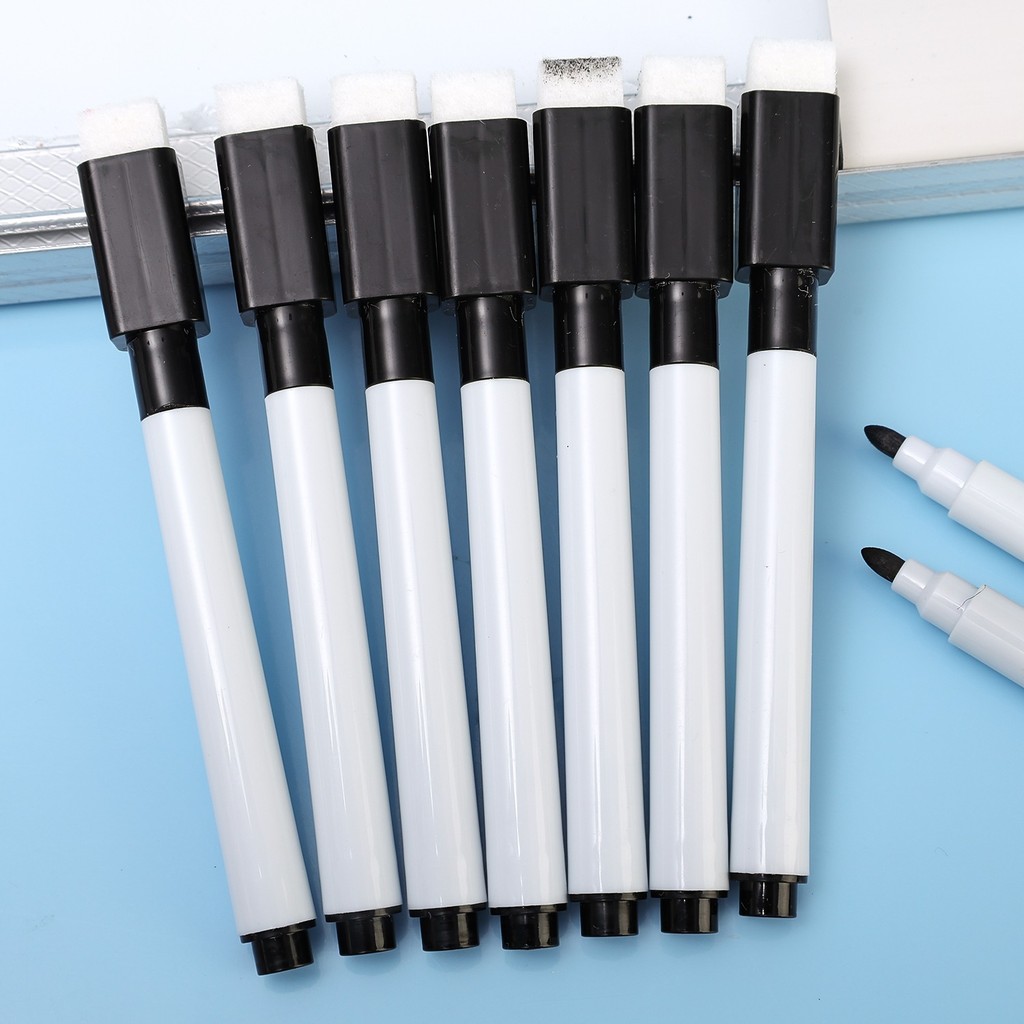 Bộ đánh dấu bảng trắng chuyên nghiệp - Thiết kế tích hợp tẩy nỉ, Nẹp sợi 0,5mm & Mực khô nhanh, 5 gói Bút đánh dấu thân bằng nhựa bền để thuyết trình