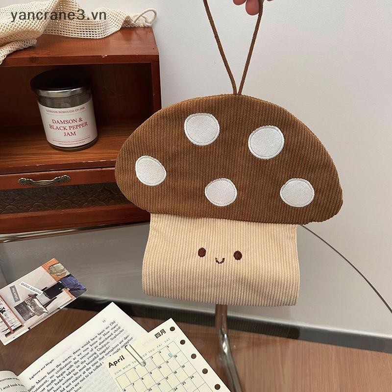 {YAN3} Hộp đựng khăn giấy hình nấm dễ thương Phòng tắm treo tường, Vải nhà bếp, Ngăn kéo giấy, Phòng ngủ gia đình, Bảo quản đầu giường, Túi {yancrane3.vn}