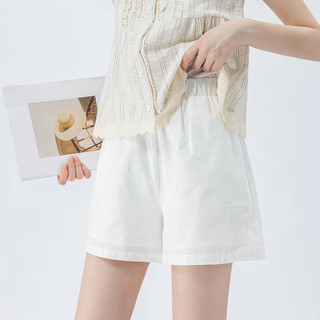 [MIZIQI] Quần short lưng co giãn màu trơn, Quần short chống chói đơn giản dành cho nữ