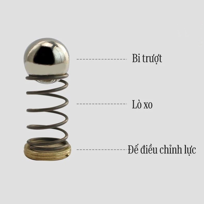 SỈ/Lẻ Chốt bi lò xo giữ cửa, cố định cửa, dùng cho cửa nội thất, cửa cổng v.v... Chất liệu đồng FE123