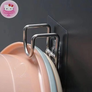 Moonlights Không Đục Lỗ Phòng Tắm Nhà Bếp Traceless Chậu Rửa Lưu Trữ Móc Tiết Kiệm Không Gian Tổ Chức Treo Tường Móc Dính Giá Để Đồ EN