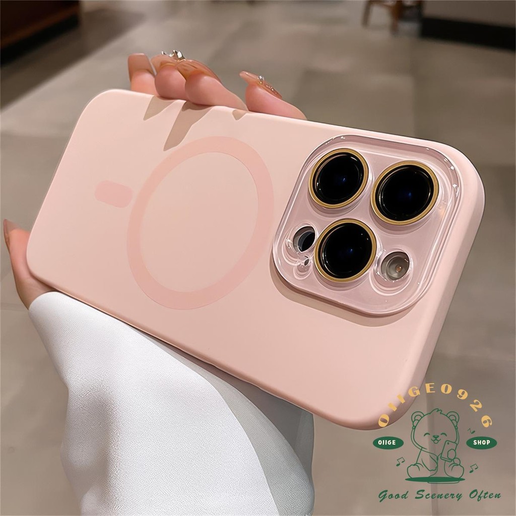 Macaroon màu lỏng da cảm giác từ tính Vỏ điện thoại iphone16 Pro Max 15 14 13 12 11 vỏ cho vỏ iPhone Vỏ mềm silicon TPU chống sốc
