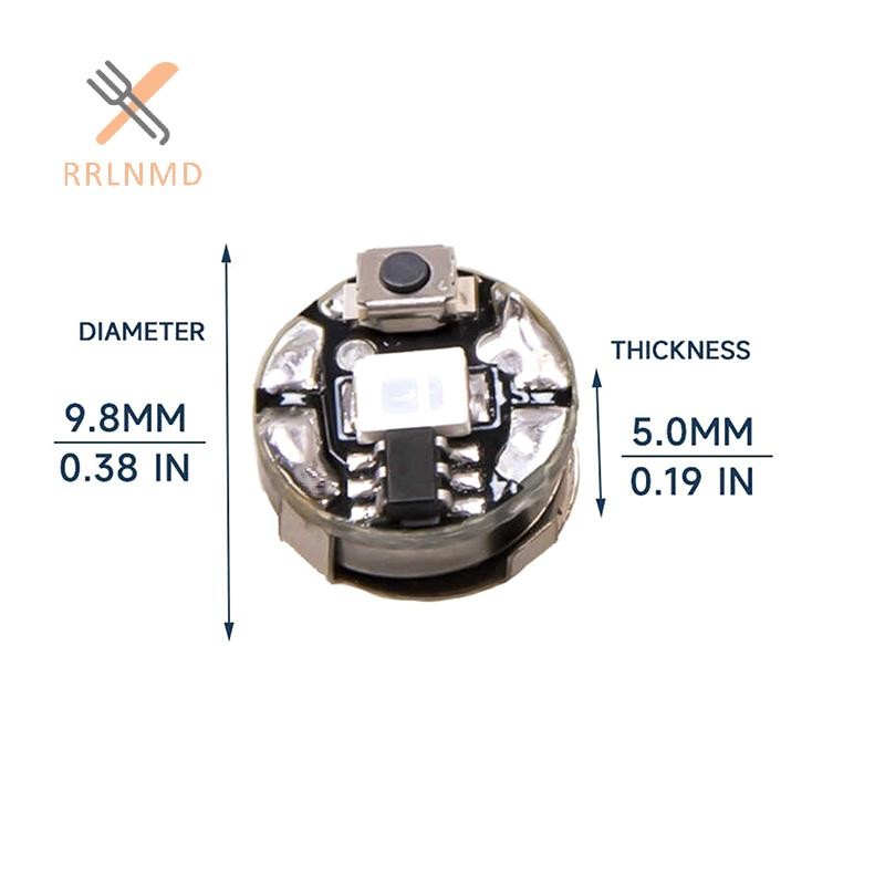 Đèn Led mô hình không dây RRLNMD 1Pc có nút bấm Phong cách đèn Led thu nhỏ để làm mô hình DIY Robot / Ô tô / Trang trí nhà MỚI