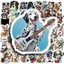 50 Nhãn Dán CHÓ CHƠI ĐÀN chống nước sticker dán laptop, điện thoại, đàn guitar, mũ bảo hiểm, vali